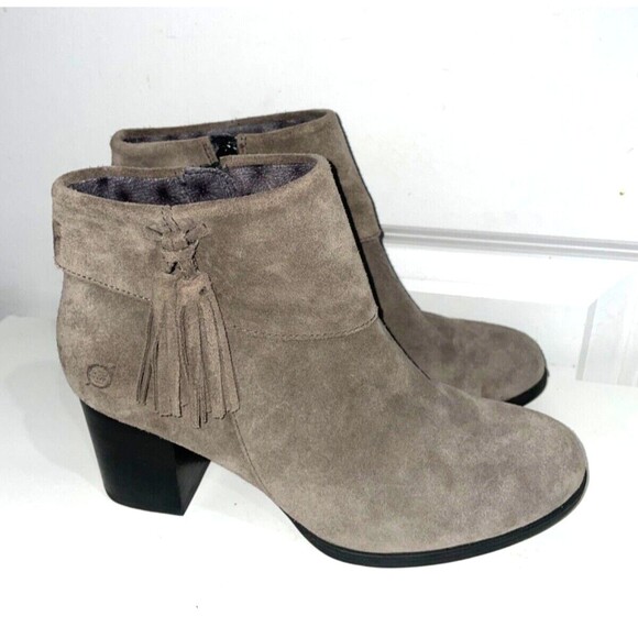 Born Women's Tori Ankle Boots size 8.5 Genuine Suede w/Tassels Boho - Picture 10 of 10